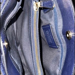 blue coach minetta bag